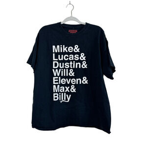 Netflix Stranger Things Tee Shirt Mike Eleven Lucas Will Dustin Size XL